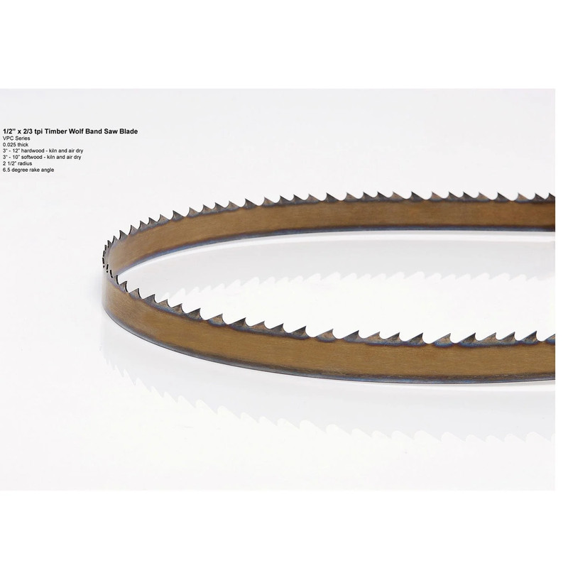 Bandsaw Blade - 131-1/2" x 1" x .035" x 2 TPI  - Positive Claw